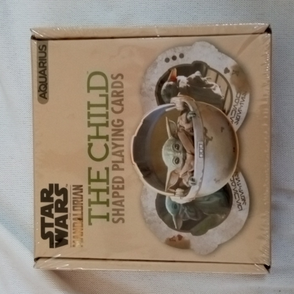 Star Wars The Mandalorian & Grogu The Child Shaped Playing Cards nib